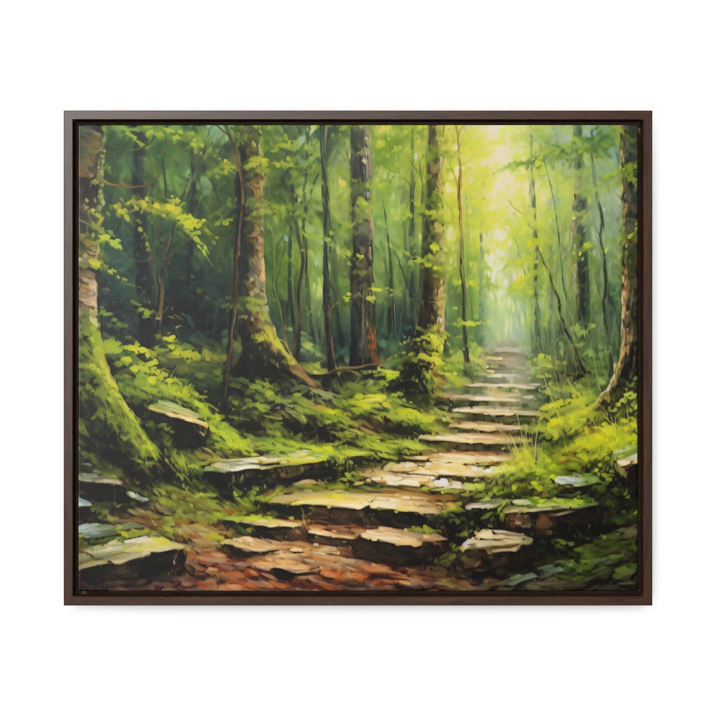 Forest Path - Gallery Framed Canvas Wall Art