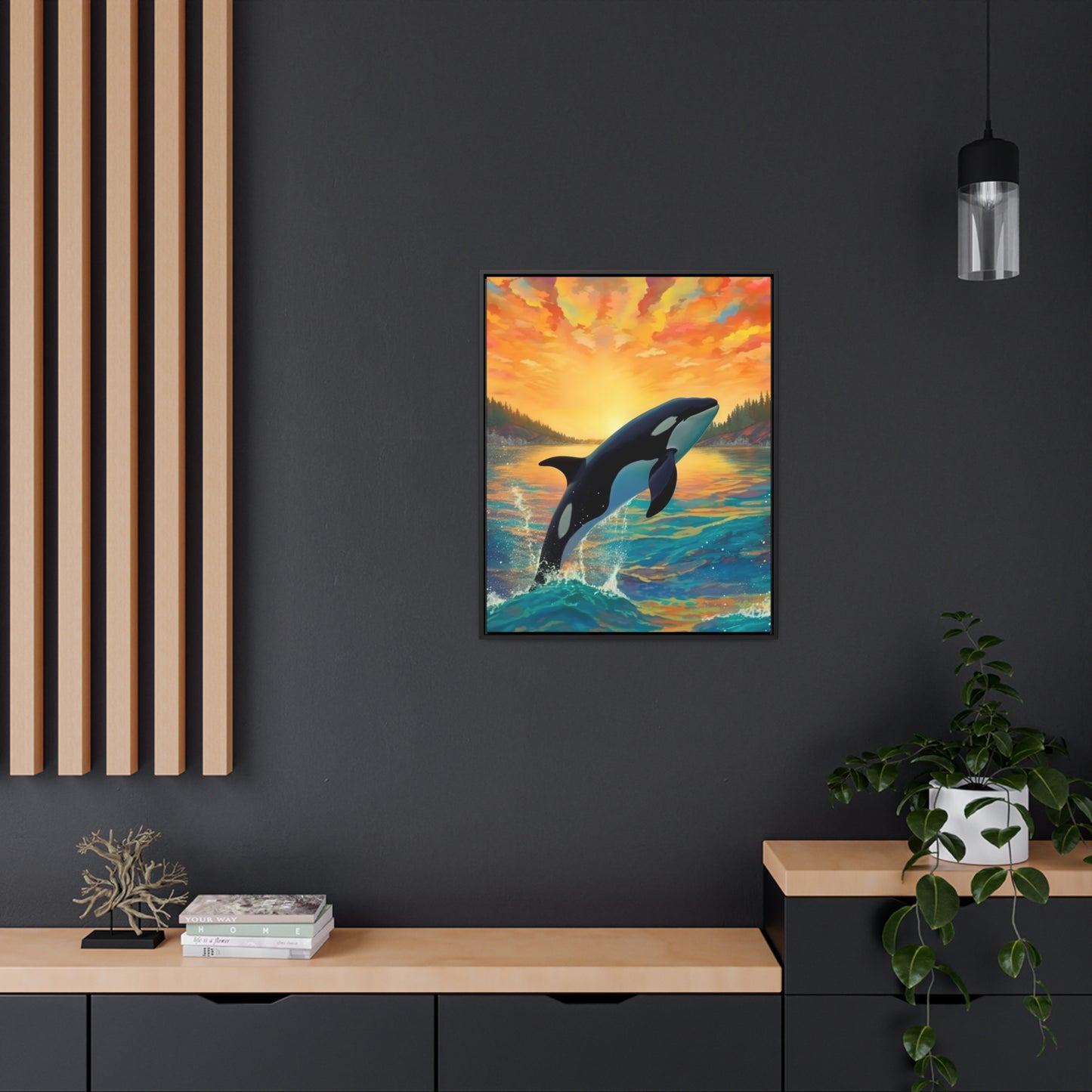 Orca - Gallery Framed Canvas Wall Art