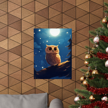 Goodnight Owl - Premium Matte Poster