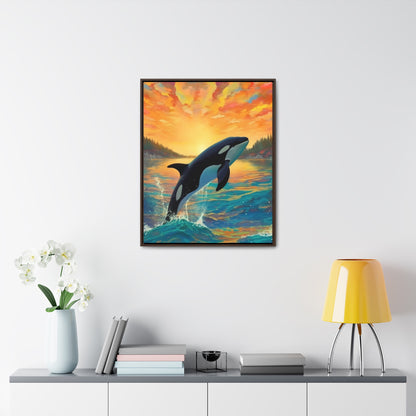 Orca - Gallery Framed Canvas Wall Art