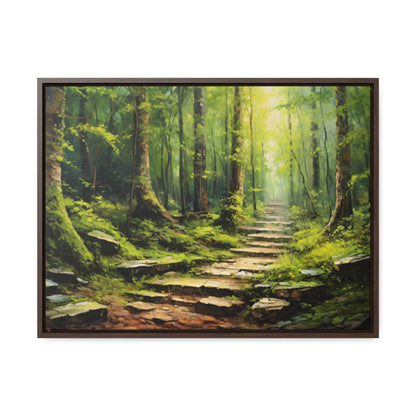 Forest Path - Gallery Framed Canvas Wall Art