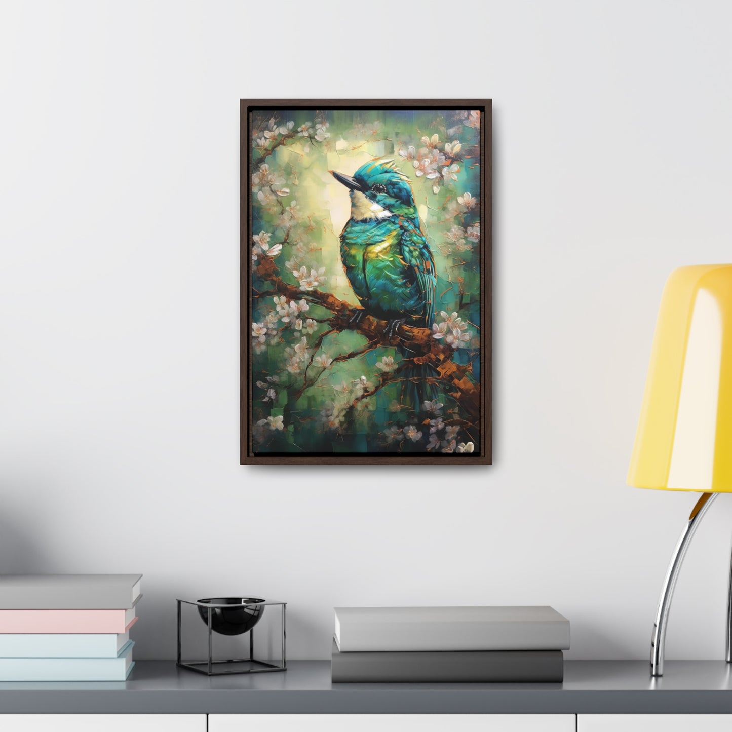 Eastern Bluebird - Gallery Framed Canvas Wall Art