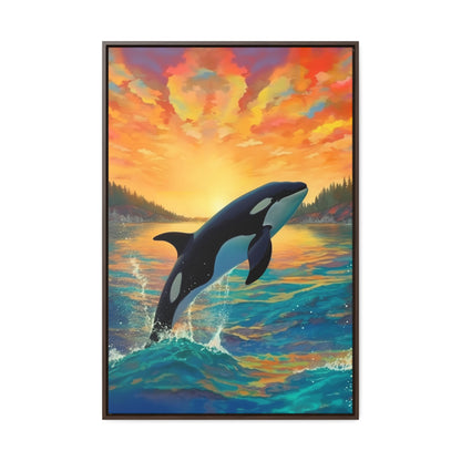 Orca - Gallery Framed Canvas Wall Art