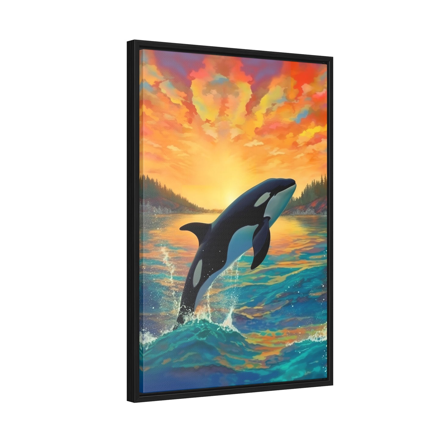 Orca - Gallery Framed Canvas Wall Art