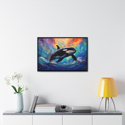 Orca - Gallery Framed Canvas Wall Art