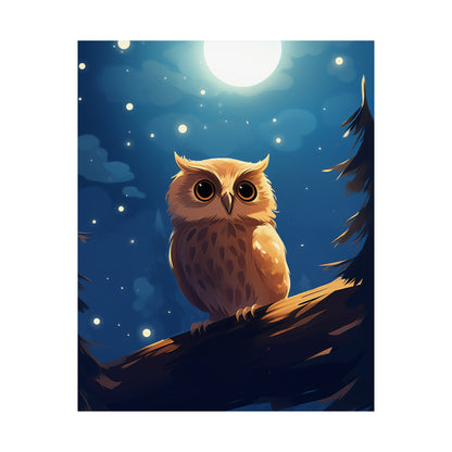 Goodnight Owl - Premium Matte Poster