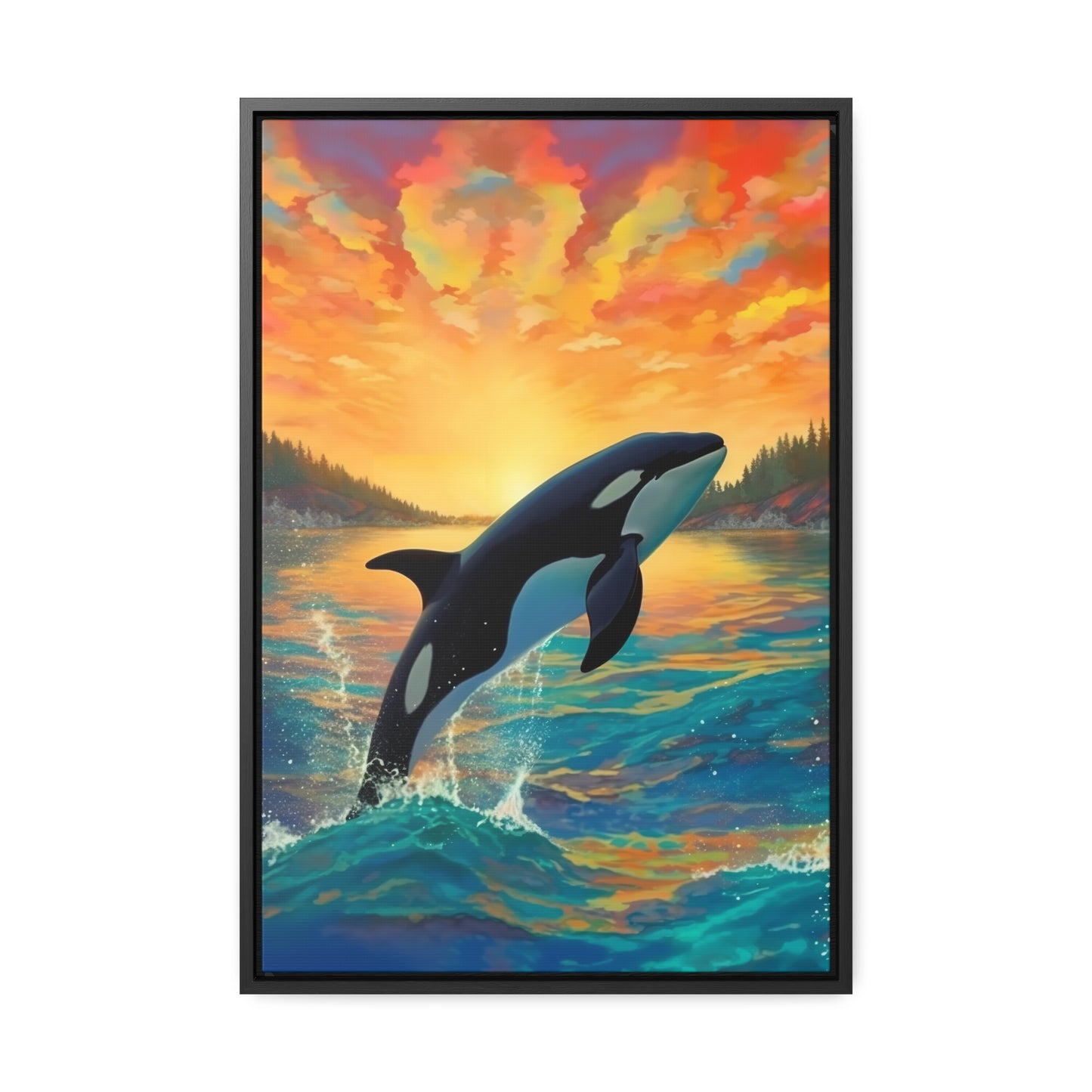 Orca - Gallery Framed Canvas Wall Art