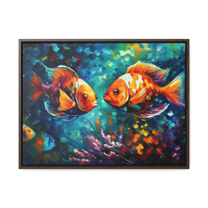 Coral Reef Fish - Gallery Framed Canvas Wall Art