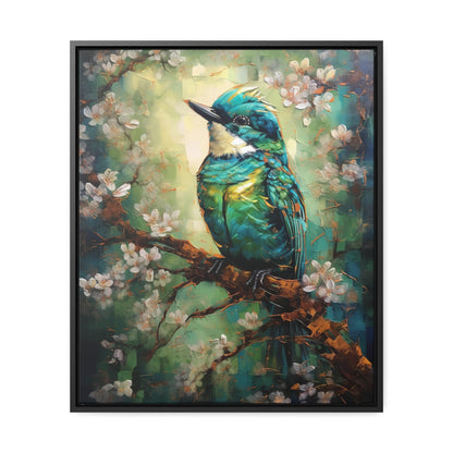 Eastern Bluebird - Gallery Framed Canvas Wall Art