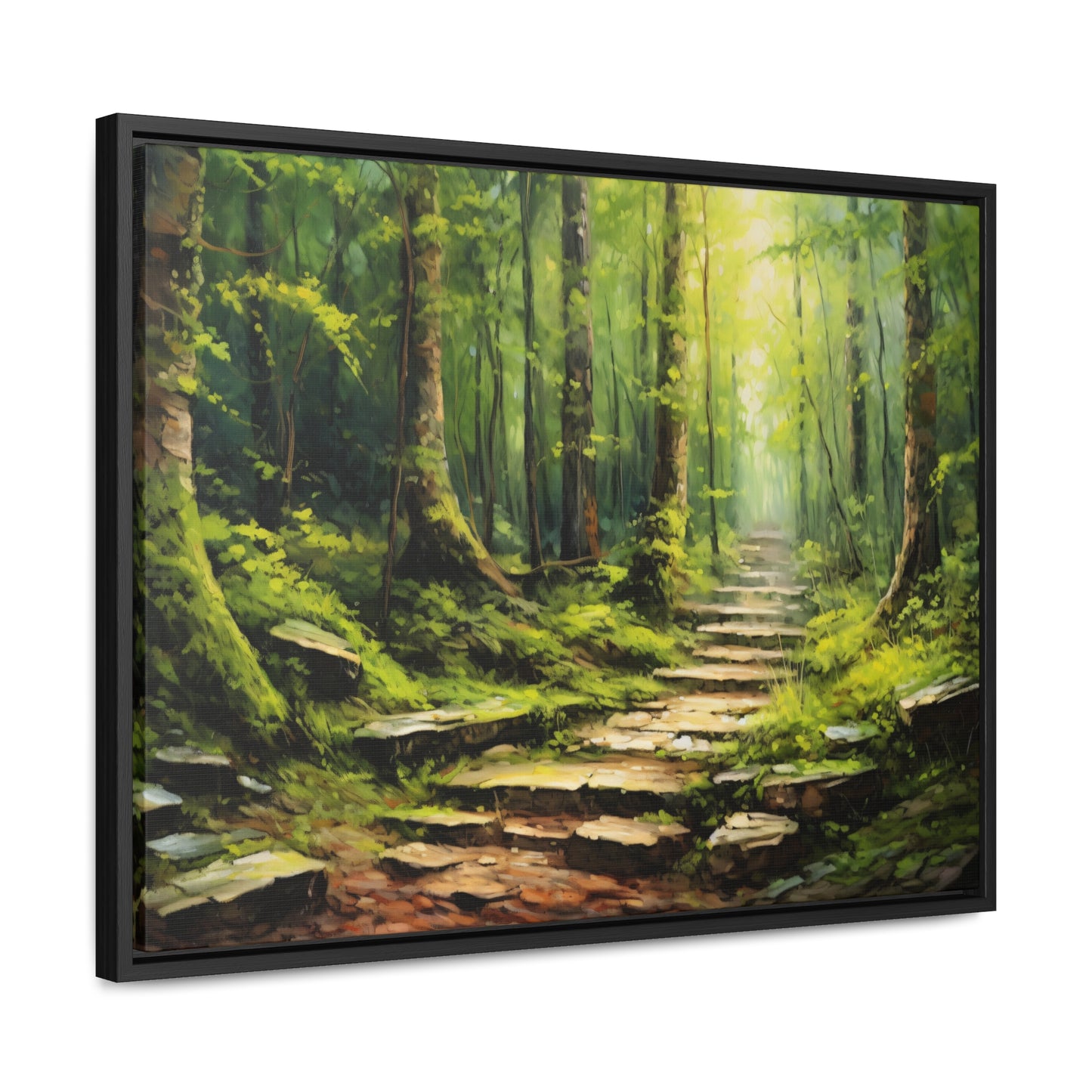 Forest Path - Gallery Framed Canvas Wall Art