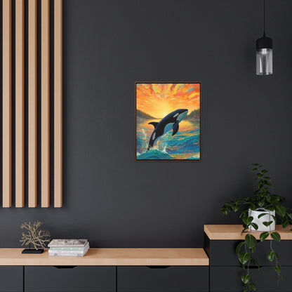 Orca - Gallery Framed Canvas Wall Art