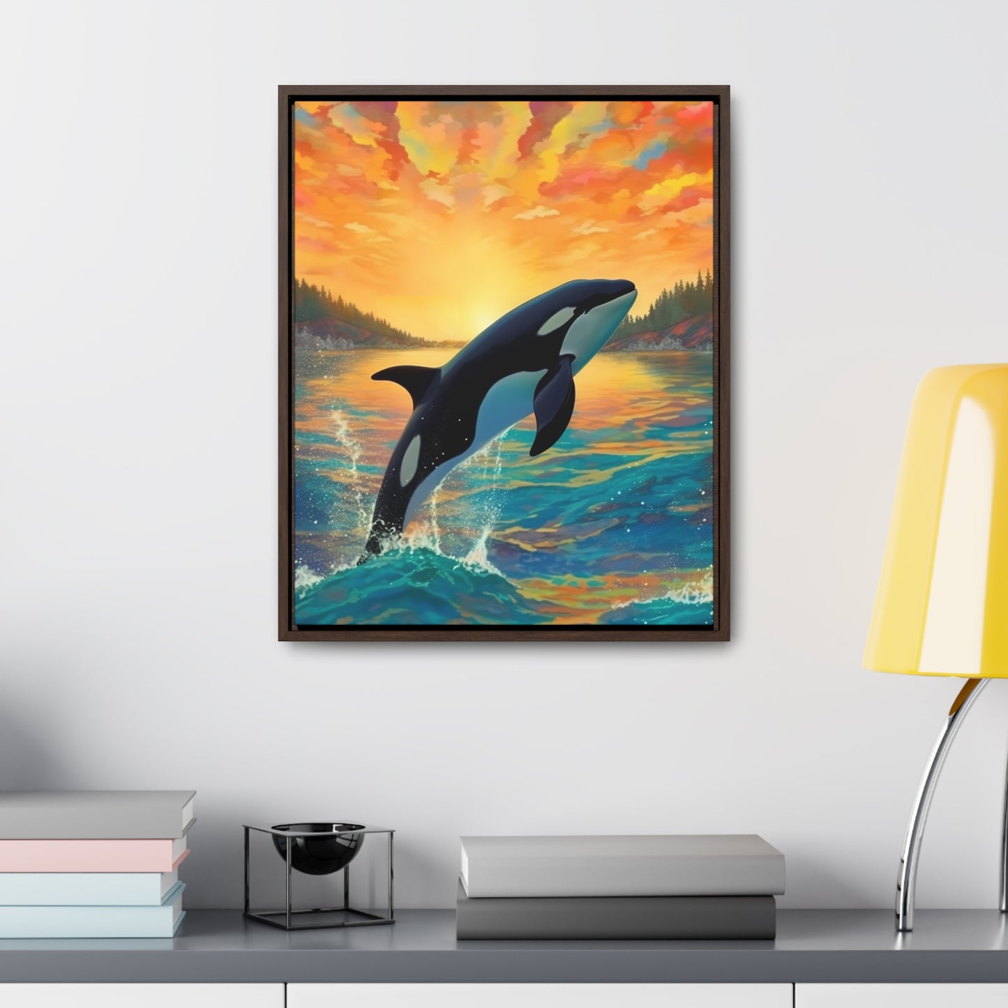 Orca - Gallery Framed Canvas Wall Art