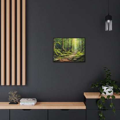 Forest Path - Gallery Framed Canvas Wall Art