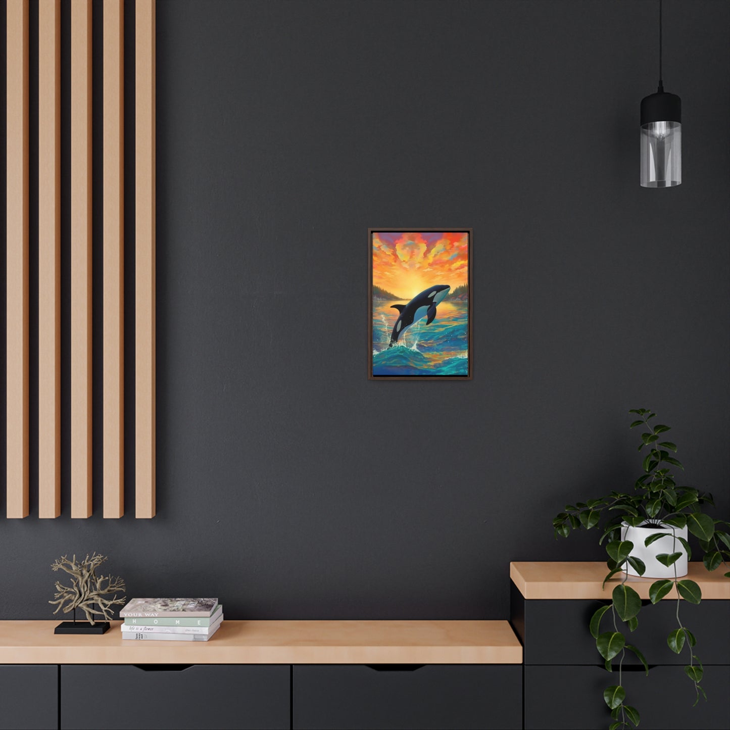 Orca - Gallery Framed Canvas Wall Art