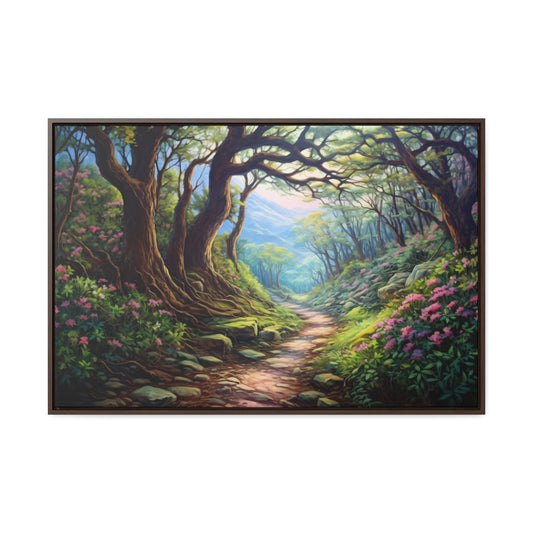 Mountain Trail - Gallery Framed Canvas Wall Art