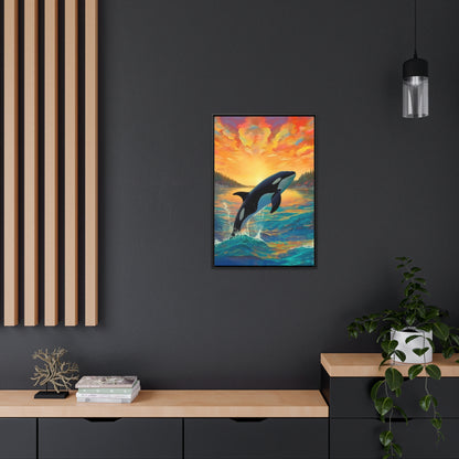 Orca - Gallery Framed Canvas Wall Art