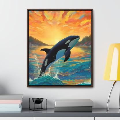 Orca - Gallery Framed Canvas Wall Art