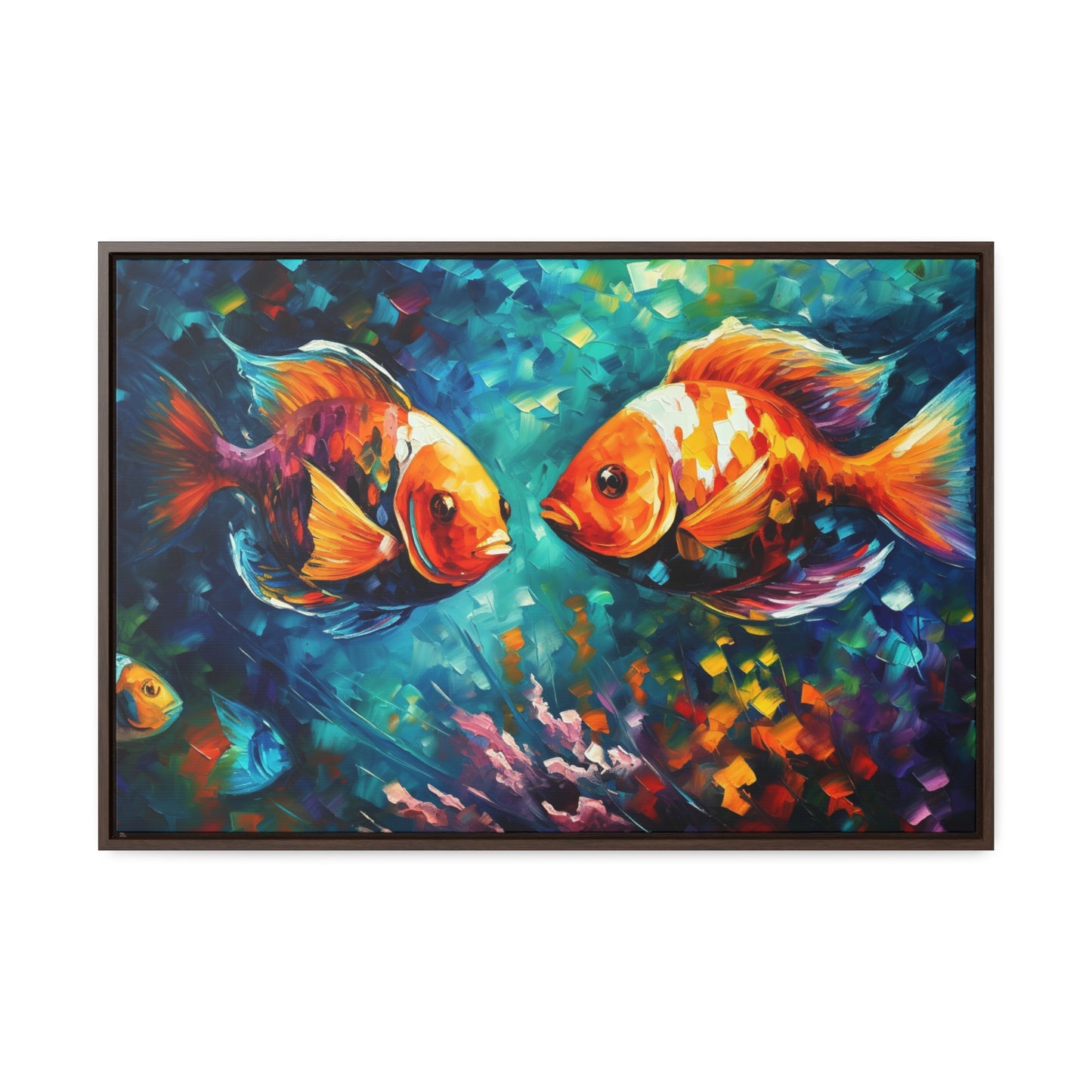 Coral Reef Fish - Gallery Framed Canvas Wall Art