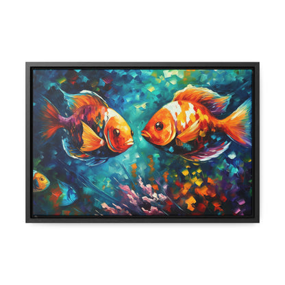 Coral Reef Fish - Gallery Framed Canvas Wall Art