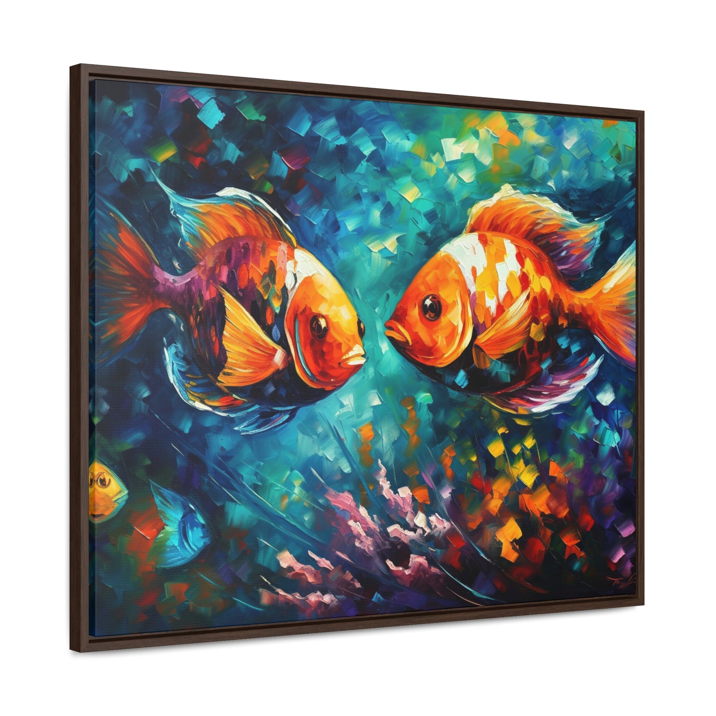 Coral Reef Fish - Gallery Framed Canvas Wall Art