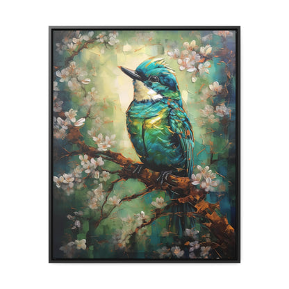 Eastern Bluebird - Gallery Framed Canvas Wall Art