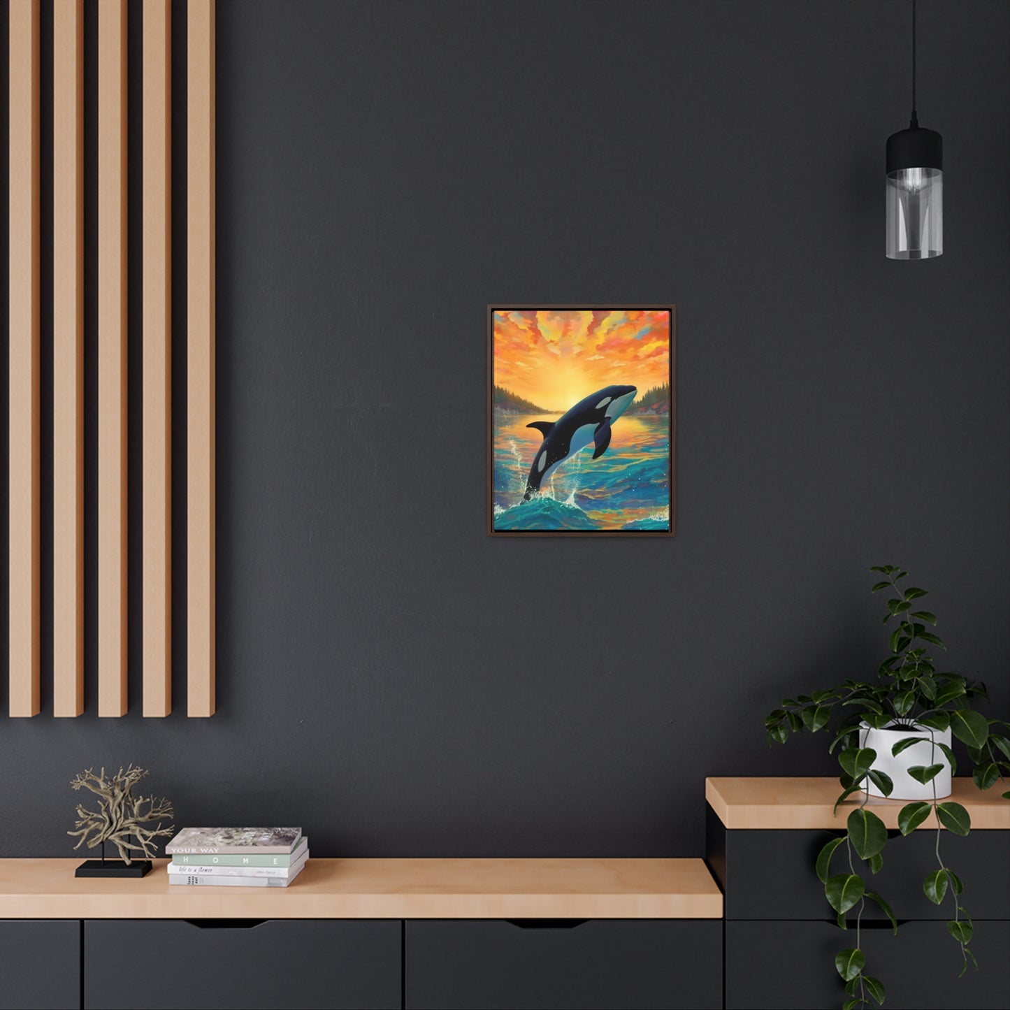 Orca - Gallery Framed Canvas Wall Art