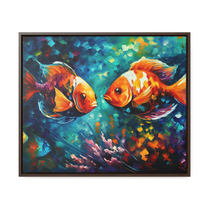 Coral Reef Fish - Gallery Framed Canvas Wall Art