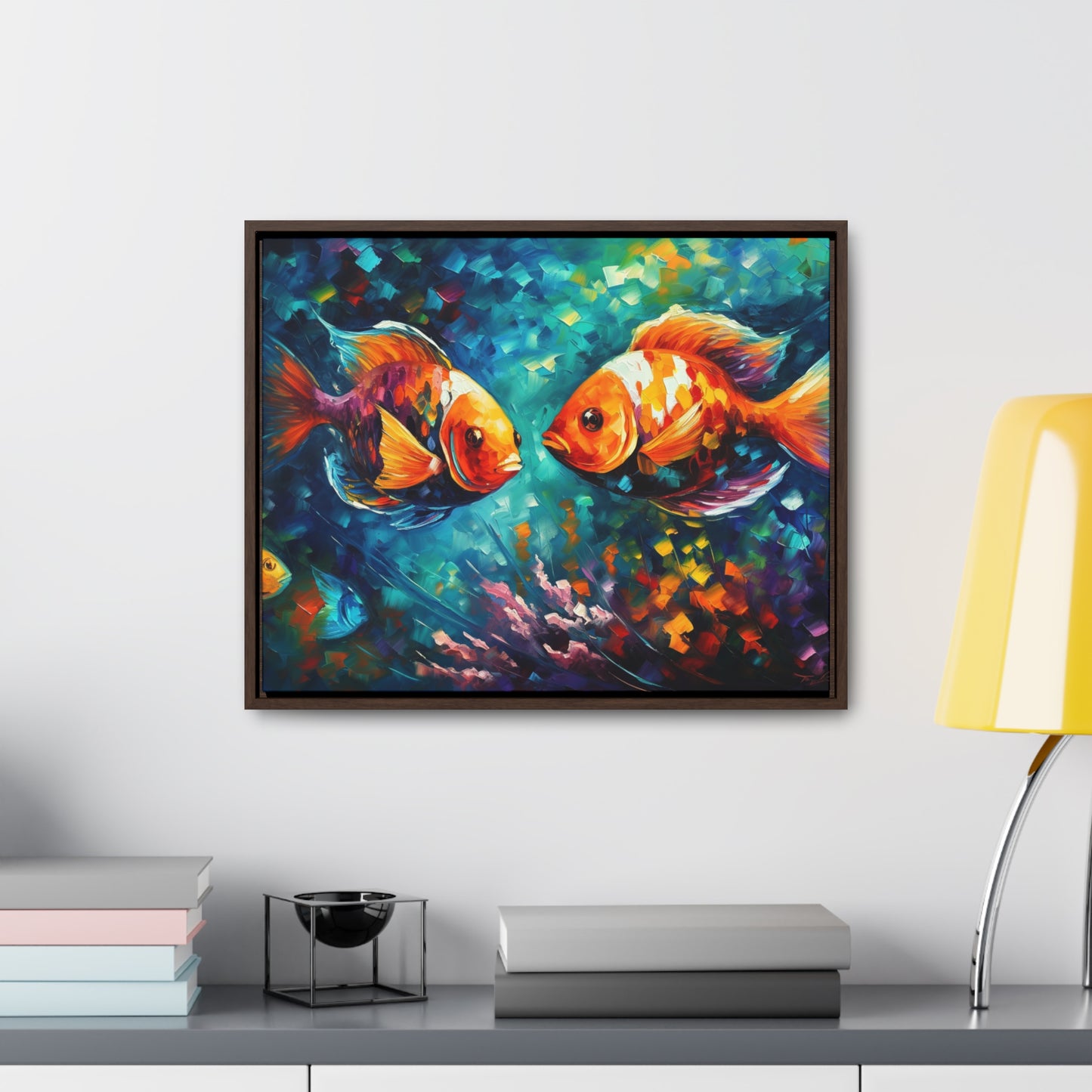 Coral Reef Fish - Gallery Framed Canvas Wall Art