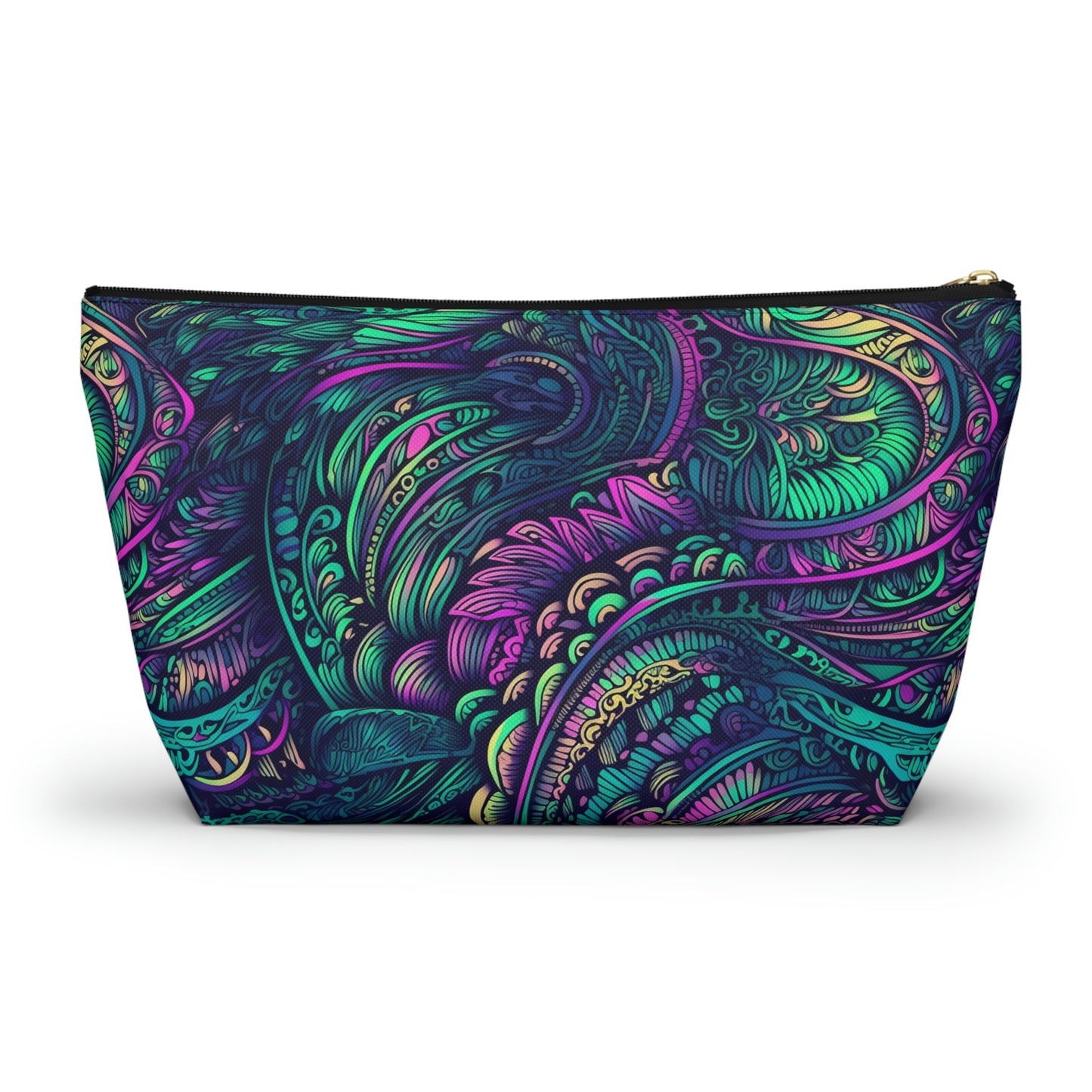 Peacock Swirl - Accessory Bag