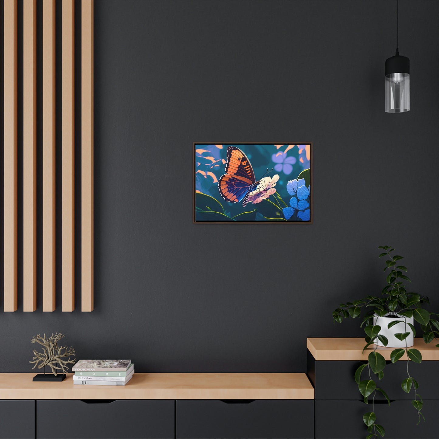 Butterfly - Gallery Framed Canvas Wall Art