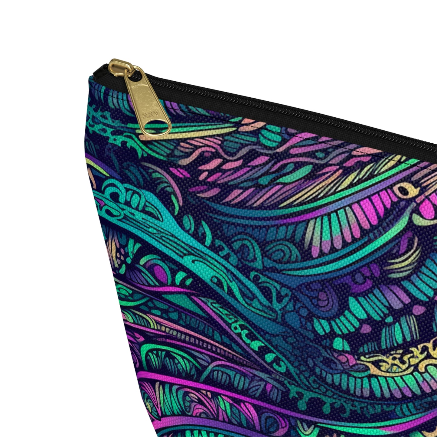 Peacock Swirl - Accessory Bag