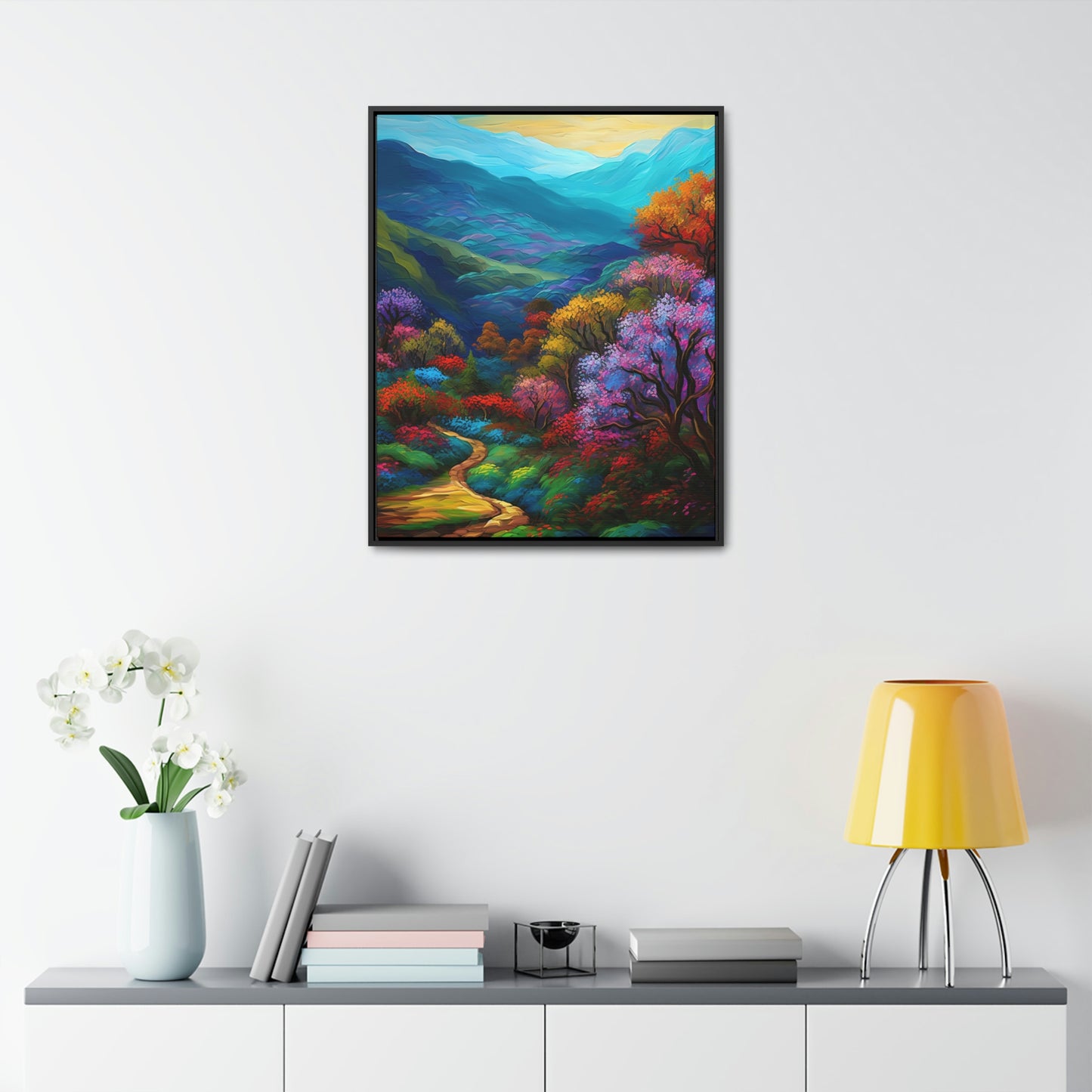 Mountain Path - Gallery Framed Canvas Wall Art