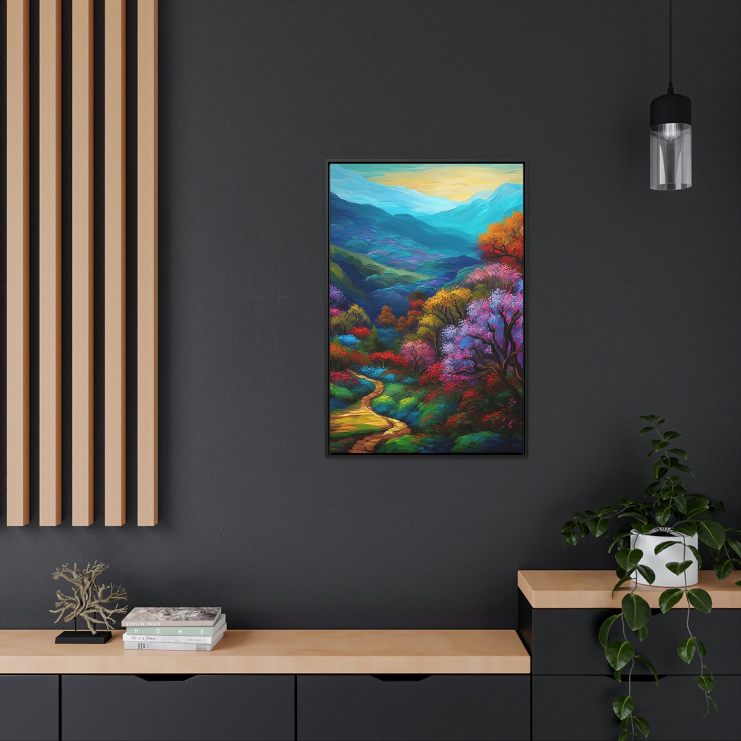 Mountain Path - Gallery Framed Canvas Wall Art