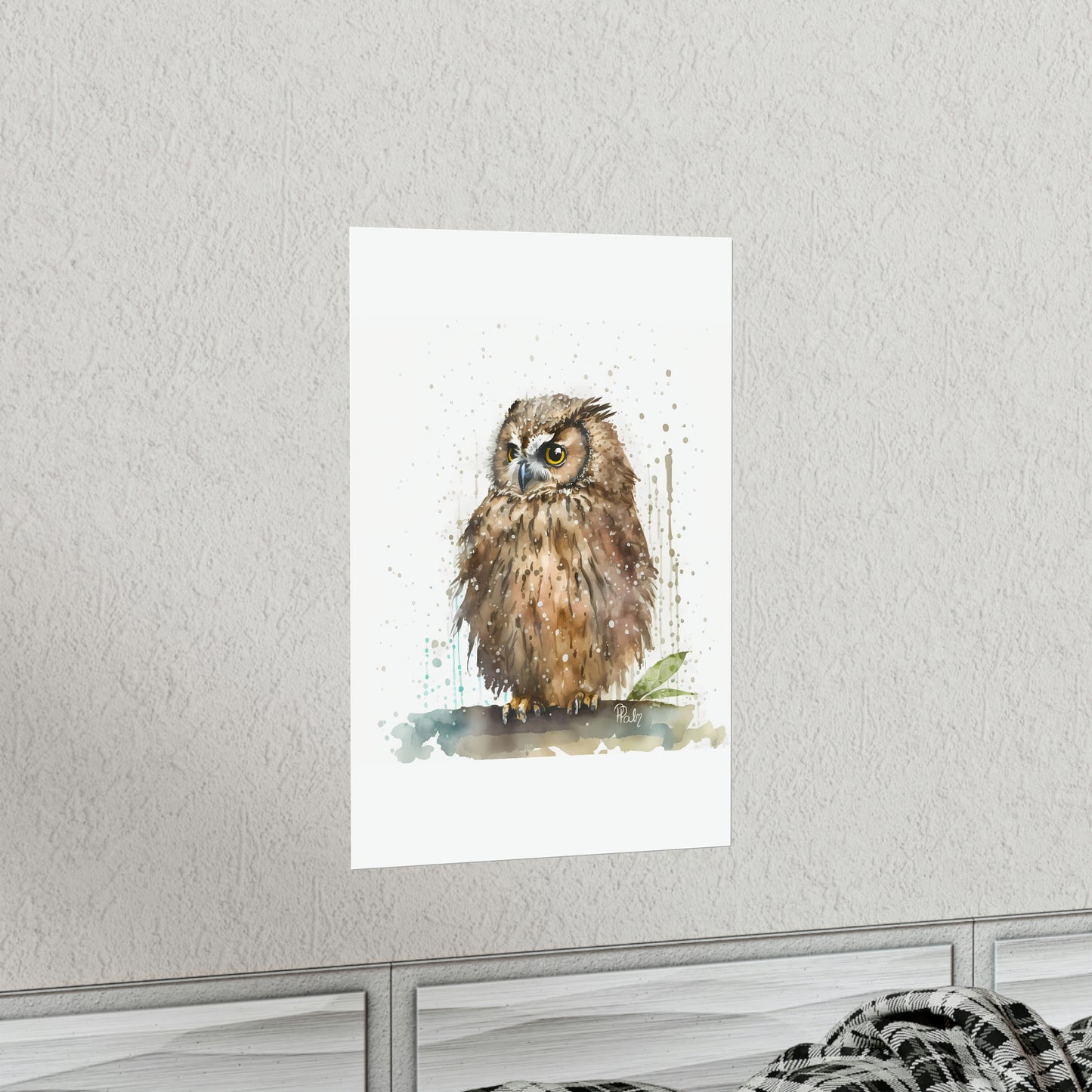 Watercolor Owl - Poster