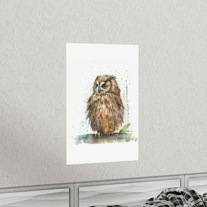 Watercolor Owl - Poster