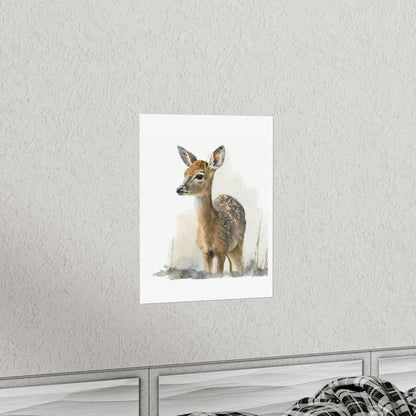 Watercolor Deer Poster