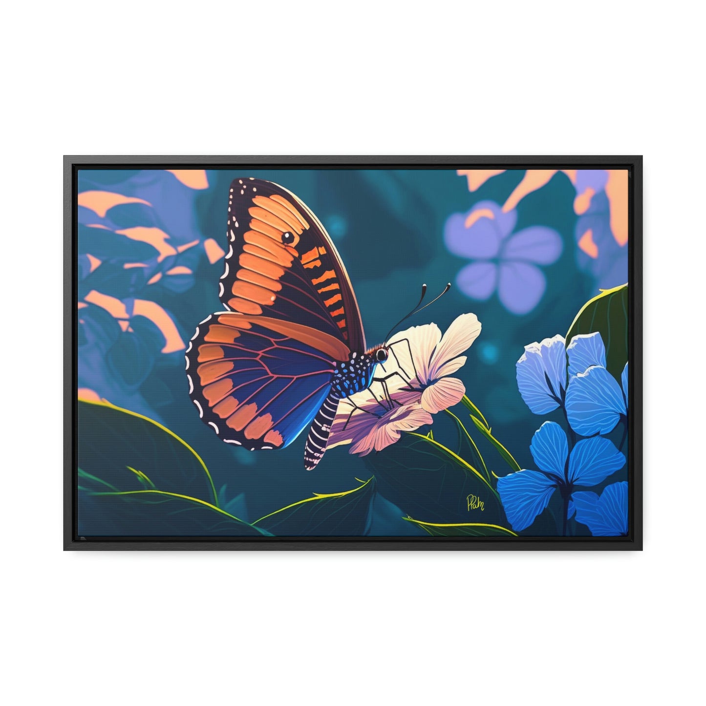 Butterfly - Gallery Framed Canvas Wall Art