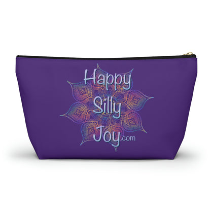 Purple Mandala, Happy Silly Joy - Accessory Bag