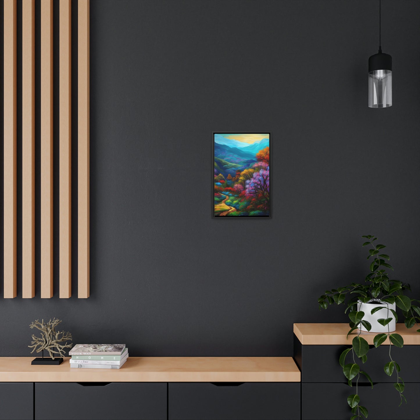 Mountain Path - Gallery Framed Canvas Wall Art