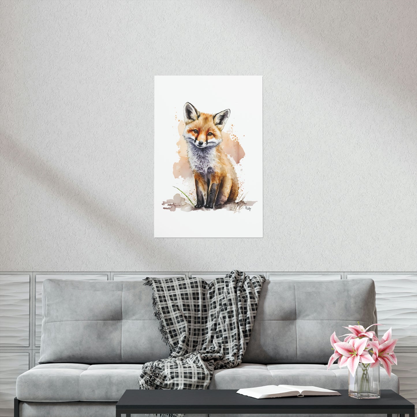 Watercolor Fox - Poster