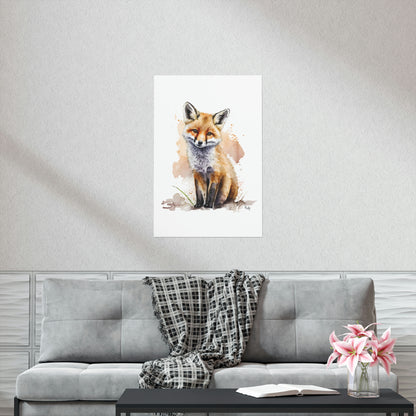 Watercolor Fox - Poster