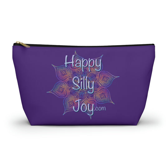 Purple Mandala, Happy Silly Joy - Accessory Pouch