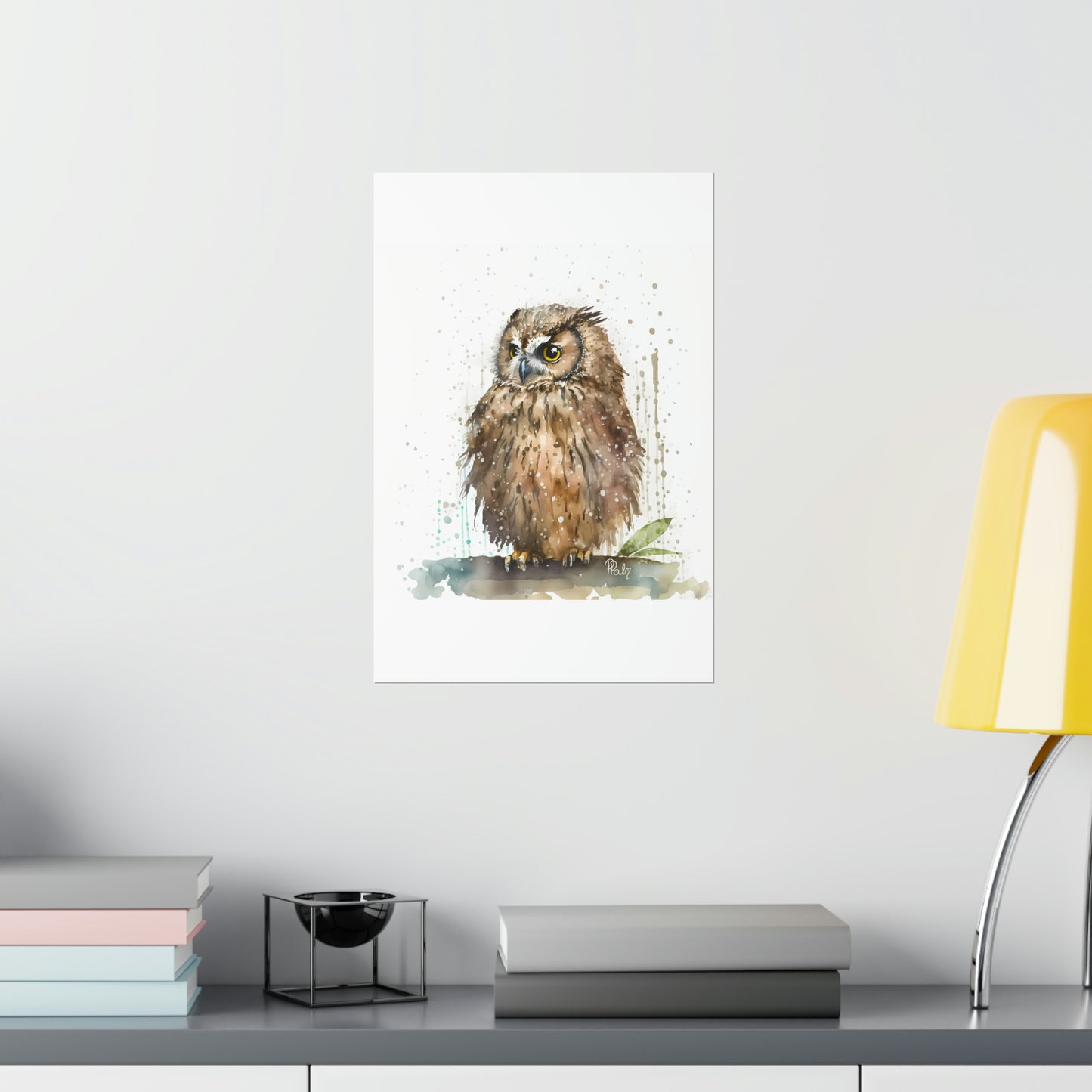 Watercolor Owl - Poster