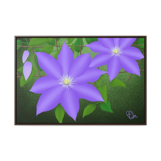 Purple Clematis! Wall Art Home Decor