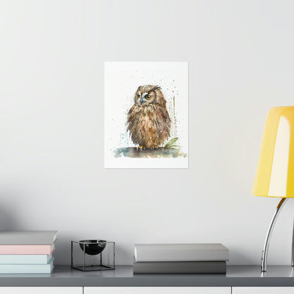 Watercolor Owl - Poster