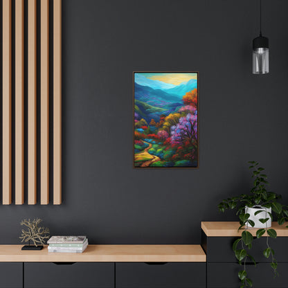 Mountain Path - Gallery Framed Canvas Wall Art