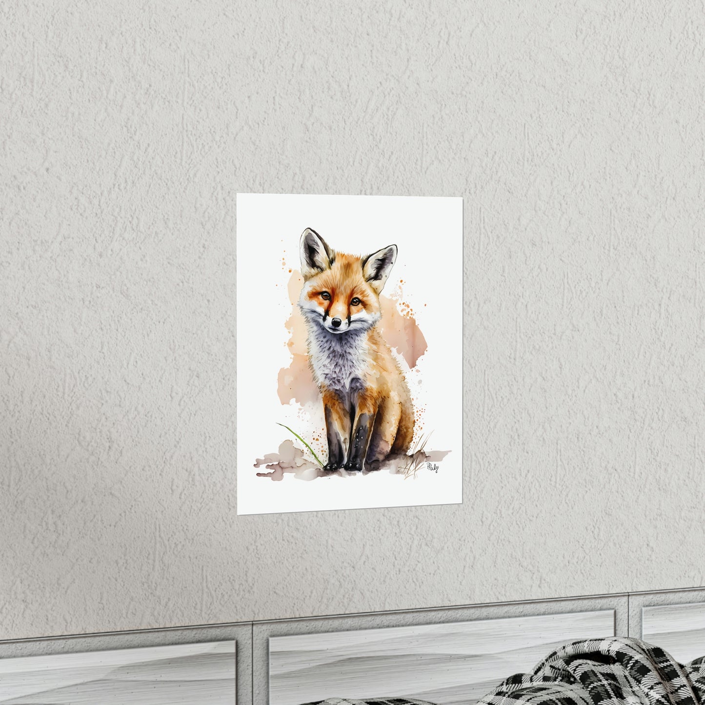 Watercolor Fox - Poster