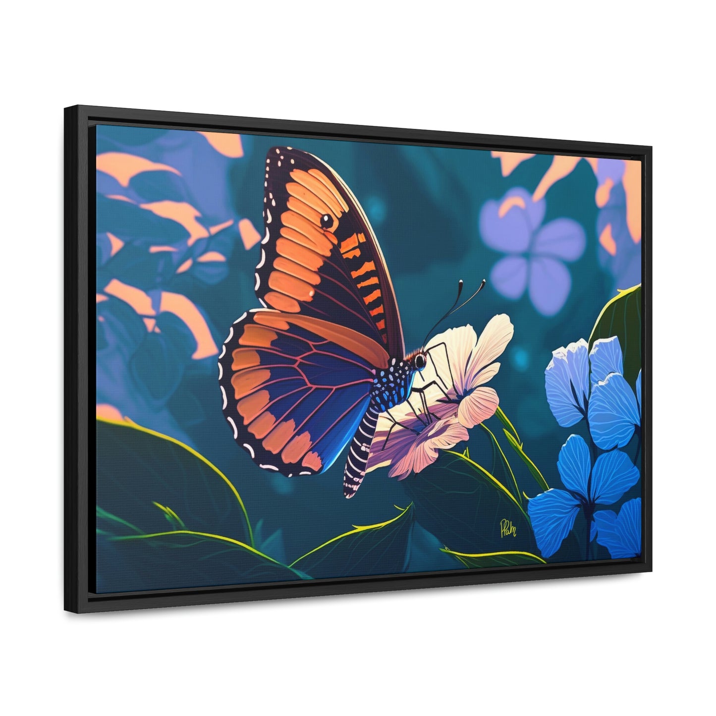 Butterfly - Gallery Framed Canvas Wall Art