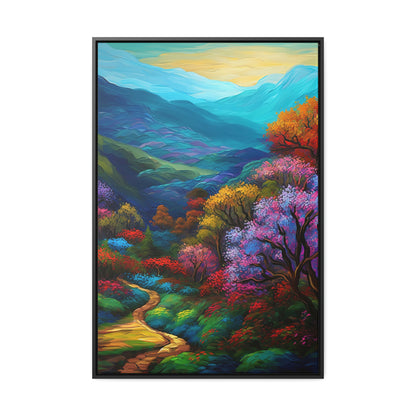 Mountain Path - Gallery Framed Canvas Wall Art