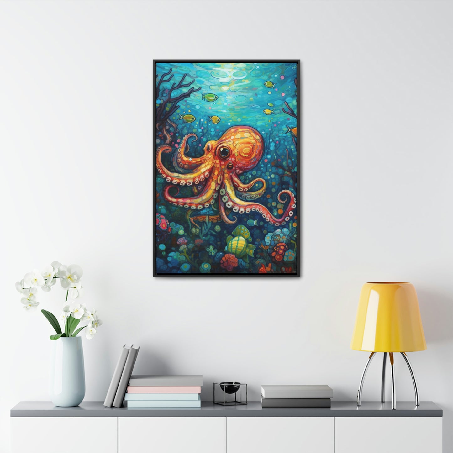 Octopus - Gallery Framed Canvas Wall Art